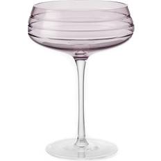 Rosa Copas de Champán Louise Roe Triple Cut Coupe Rose Champagne Glass