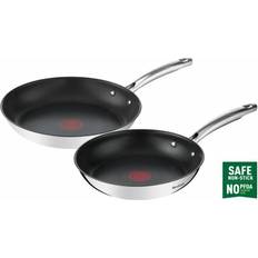 Tefal Batteries de cuisine Tefal Duetto+ G732S255 24/28 cm Silber Set