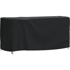 Acier Housses de meuble de patio vidaXL Housse De Salon De Jardin Noir 180x70x90 cm Imperméable 420D