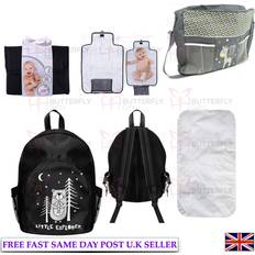 First Steps Backpack baby changing bag & mat fold away travel little explorer