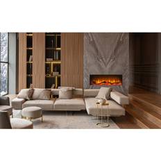 Acantha Aspire 100 Fully Inset Media Wall Electric Fire Black