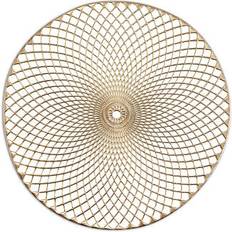 Zeller Keukenaccessoires Zeller Ronde Placemats Goud Mandala 30 x 45 cm