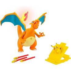 Lyd Figurer Jazwares Pokemon Charizard Deluxe Feature Figure Pikachu with Launcher