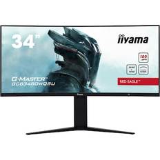 400.0 cd/m2 Monitors Iiyama G-Master GCB3480 Curved Gaming Monitor