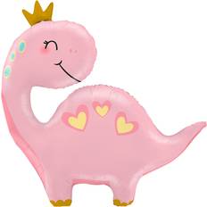 Punainen Ilmapallot Folieballong Dinosaurie Rosa