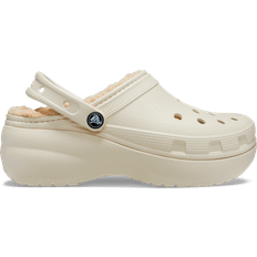 Crocs Schuhe Crocs Classic Platform Lined Clog - Bone