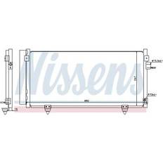 Telecomandi Nissens Condensatore 940257 Alluminio 660 R1234yf Subaru Impreza III Hatchback Forester IV XV I