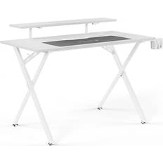 White Gaming Desks Emerge Vizon 47" Gaming Desk, White 60986