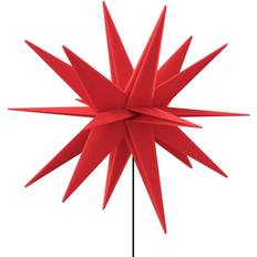 vidaXL Star with LED Red Estrella de Adviento 58cm