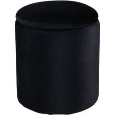 Venture Home The Lump Black Pouf 40cm