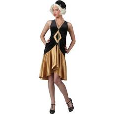 Fun Roaring 20's Women's Velvet Diamond Flapper Costume