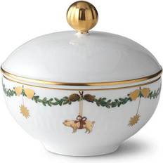 Royal Copenhagen Star Fluted Christmas Sugar Bowl