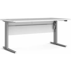 150cm skrivebord Tvilum Prima Hvid/Grå Metal Skrivebord 80x150cm