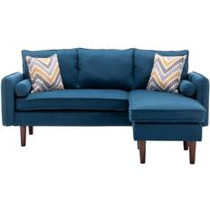 Lilola Home Mia Blue Sofa 70"