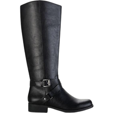 Style & Co Marliee Wide-Calf Riding Boots W - Black