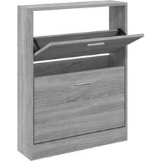 vidaXL 59x17x81cm Grey Sonoma Skostativ 59x81cm