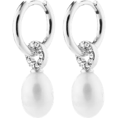 Pilgrim Baker Earrings - Silver/Pearls