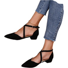 Shein Simple And Fashionable Pointed - Black