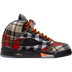 Nike Air Jordan 5 Retro Plaid GS - Black/Dark Obsidian/Total Orange