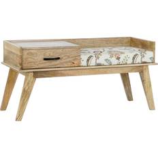 Mönster Sittpallar Krakk Home Esprit Multicolour Natural Sittpall 53cm