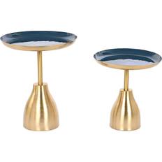 Oro Mesas nido Esprit Blue Golden Nesting Table 40.5cm 2pcs