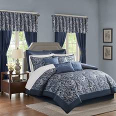 Cal king bed in a bag Madison Park Isabella Bedspread Blue (264.2x233.7)