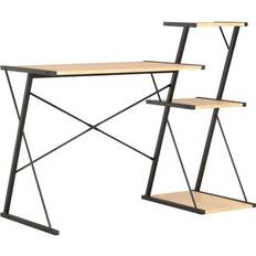 Stahl Schreibtische vidaXL 20289 Black/Oak Schreibtisch 50x116cm