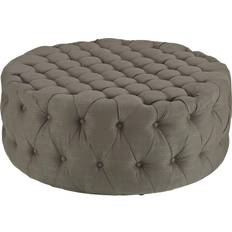 modway Amour Button-Tufted Granite Pouffe 16.5"