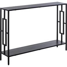 Steel Console Tables Homcom Industrial Grey/Black Console Table 58.9x269.2cm