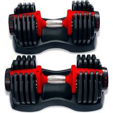 Strongology Urban40 Home Fitness Black Red Adjustable Smart Dumbbells