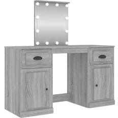 vidaXL 130x50x132.5cm Grey Sonoma Dressing Table 50x130cm