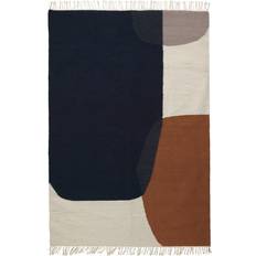 Ferm Living Kelim Merge Beige, Blau 140x200cm