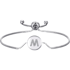 Philip Jones Initial Friendship Bracelet - Silver/Transparent