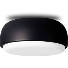 Northern Lighting Over Me Black Ceiling Flush Light 30cm