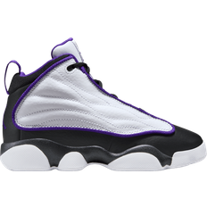 Polyurethane Basketball Shoes Children's Shoes Nike Jordan Pro Strong PS - White/Electro Purple/Black