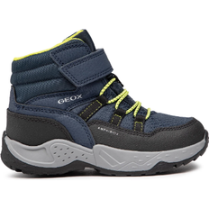 Geox Vinterstøvle Vintersko Geox Junior Sentiero B.B Abx - Navy Blue Lime