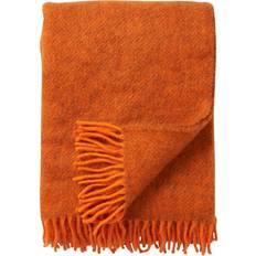 Klippan Yllefabrik Gotland Couverture Orange (200x130cm)