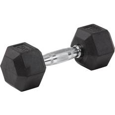 Master Fitness Rubber Chrome Hex Dumbbell 7kg