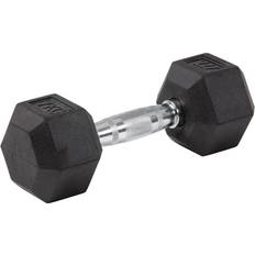 Rubber Chrome Hex Dumbbell 7kg