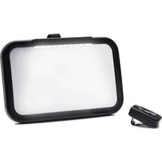 Negro Espejos de asiento trasero Fillikid Espejo retrovisor trasero bebé con LED Negro