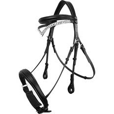 John Whitaker Lynton Leather Snaffle Bridle With Spare Browband