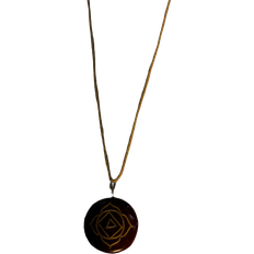 Yoga World Sacral Chakra Necklace - Silver/Brown/Avaneturine