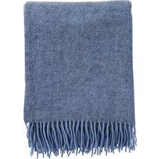 Klippan Yllefabrik Gotland Couverture Bleu (200x130cm)