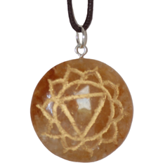 Yoga World Solar Plexus Chakra Necklace - Silver/Quartz