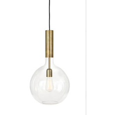 Konsthantverk Rosdala Brass/Clear Pendant Lamp ∅ 30cm