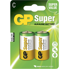 GP Batteries C Super Alkaline Compatible 2-pack