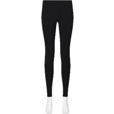 Elastane/Lycra/Spandex - Women Base Layer Trousers Uniqlo Heattech Ultra Warm Leggings - Black