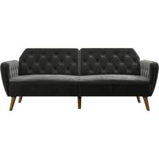 Novogratz Tallulah Memory Gray Velvet Soffa 210.8cm 2-sits