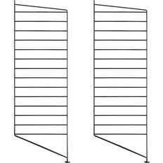 String Gable Floor Black Regalsystem 2Stk.