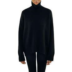 GOTS (Global Organic Textile Standard) Tröjor Almada Label Kia Turtleneck Sweater - Black